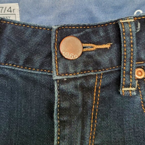 GAP 1969 Always Skinny low rise dark wash jeans - Picture 3 of 10